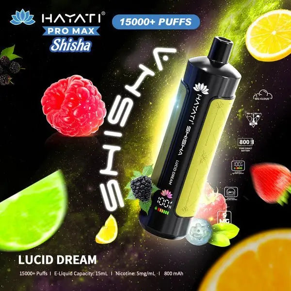 Hayati Pro Max Shisha 15000 Disposable Vape Box of 5 - Vape wholesale supplies 