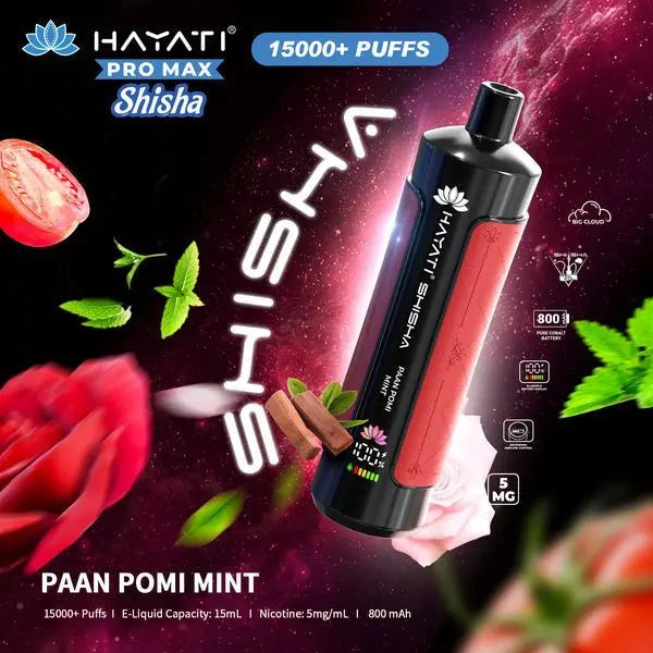 Hayati Pro Max Shisha 15000 Disposable Vape Box of 5 - Vape wholesale supplies 