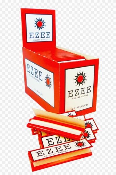 Ezee Regular Red Rolling Papers - Cut Corners - 100 Booklets www